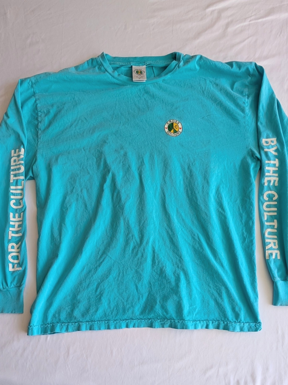 Cross Colours Turquoise Long Sleeve Tee